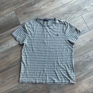 Polo by Ralph Lauren Gray Striped Men's Shirt